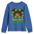 Little Miss Jamaica Youth Sweatshirt Proud Jamaican Afro Black Girls Jamaica Flag Pride - Wonder Print Shop