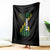 Jamaican American Flag Throw Blanket Distressed Jamaica America Usa Flag - Wonder Print Shop