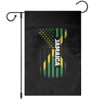 Jamaican American Flag Garden Flag Distressed Jamaica America Usa Flag - Wonder Print Shop