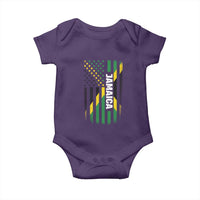 Jamaican American Flag Baby Onesie Distressed Jamaica America Usa Flag - Wonder Print Shop