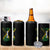 Jamaican American Flag 4 in 1 Can Cooler Tumbler Distressed Jamaica America Usa Flag - Wonder Print Shop
