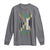 Jamaican American Flag Long Sleeve Shirt Distressed Jamaica America Usa Flag - Wonder Print Shop