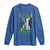 Jamaican American Flag Long Sleeve Shirt Distressed Jamaica America Usa Flag - Wonder Print Shop