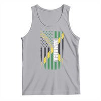 Jamaican American Flag Tank Top Distressed Jamaica America Usa Flag - Wonder Print Shop