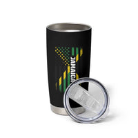 Jamaican American Flag Tumbler Cup Distressed Jamaica America Usa Flag - Wonder Print Shop