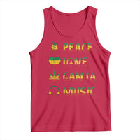 Rasta Weed Tank Top Peace Love Ganja Marijuana Cannabis Reggae Music - Wonder Print Shop