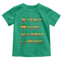 Rasta Weed Toddler T Shirt Peace Love Ganja Marijuana Cannabis Reggae Music - Wonder Print Shop