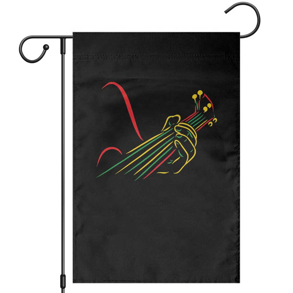 Reggae Guitar Garden Flag Rasta Music Gift for Guitar Lovers - Wonder Print Shop