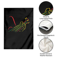 Reggae Guitar Garden Flag Rasta Music Gift for Guitar Lovers - Wonder Print Shop