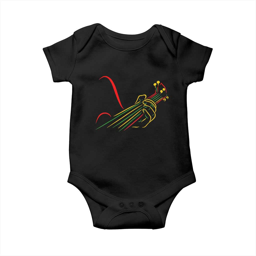 Reggae Guitar Baby Onesie Rasta Music Gift for Guitar Lovers - Wonder Print Shop
