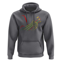 Reggae Guitar Hoodie Rasta Music Gift for Guitar Lovers - Wonder Print Shop