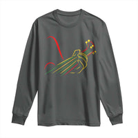 Reggae Guitar Long Sleeve Shirt Rasta Music Gift for Guitar Lovers - Wonder Print Shop