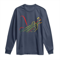 Reggae Guitar Long Sleeve Shirt Rasta Music Gift for Guitar Lovers - Wonder Print Shop