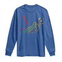 Reggae Guitar Long Sleeve Shirt Rasta Music Gift for Guitar Lovers - Wonder Print Shop