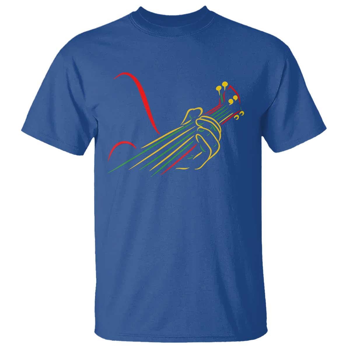 Reggae Guitar T Shirt Rasta Music Gift for Guitar Lovers - Wonder Print Shop