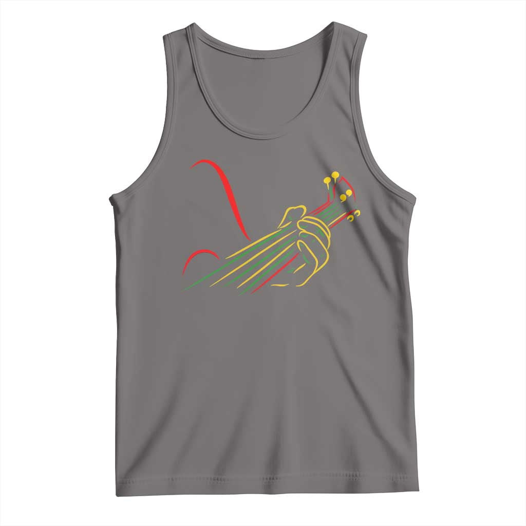 Reggae Guitar Tank Top Rasta Music Gift for Guitar Lovers - Wonder Print Shop