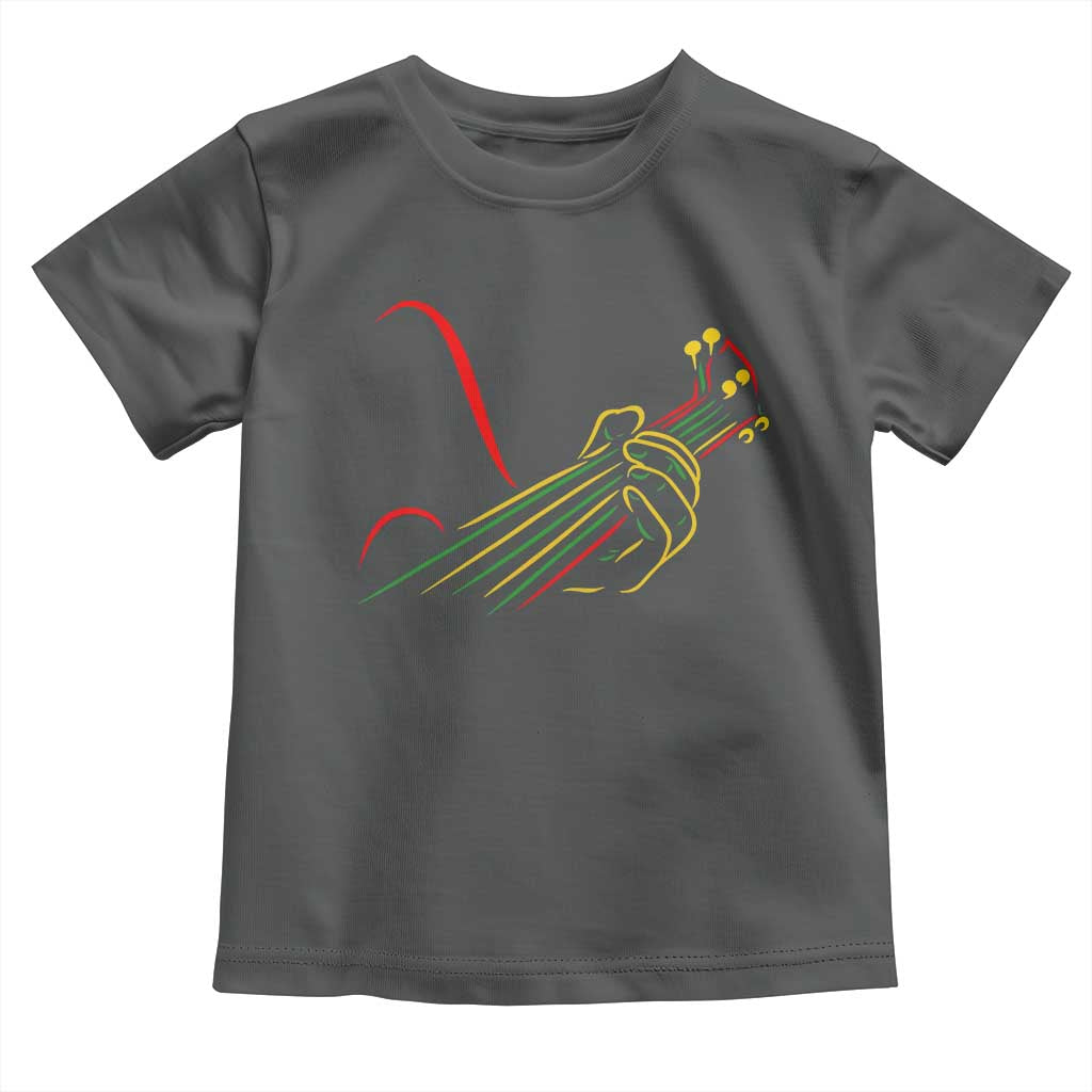 Reggae Guitar Toddler T Shirt Rasta Music Gift for Guitar Lovers - Wonder Print Shop