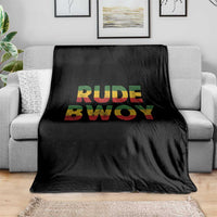 Rude Boy Throw Blanket Jamaican Rasta Reggae Roots Gifts Jamaica - Wonder Print Shop