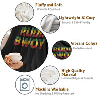 Rude Boy Throw Blanket Jamaican Rasta Reggae Roots Gifts Jamaica - Wonder Print Shop