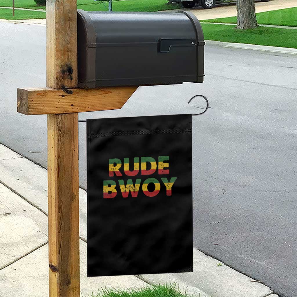 Rude Boy Garden Flag Jamaican Rasta Reggae Roots Gifts Jamaica - Wonder Print Shop