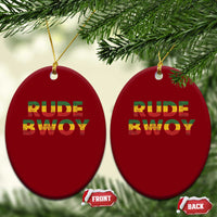 Rude Boy Ceramic Ornament Jamaican Rasta Reggae Roots Gifts Jamaica - Wonder Print Shop