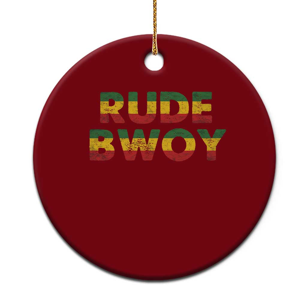 Rude Boy Ceramic Ornament Jamaican Rasta Reggae Roots Gifts Jamaica - Wonder Print Shop