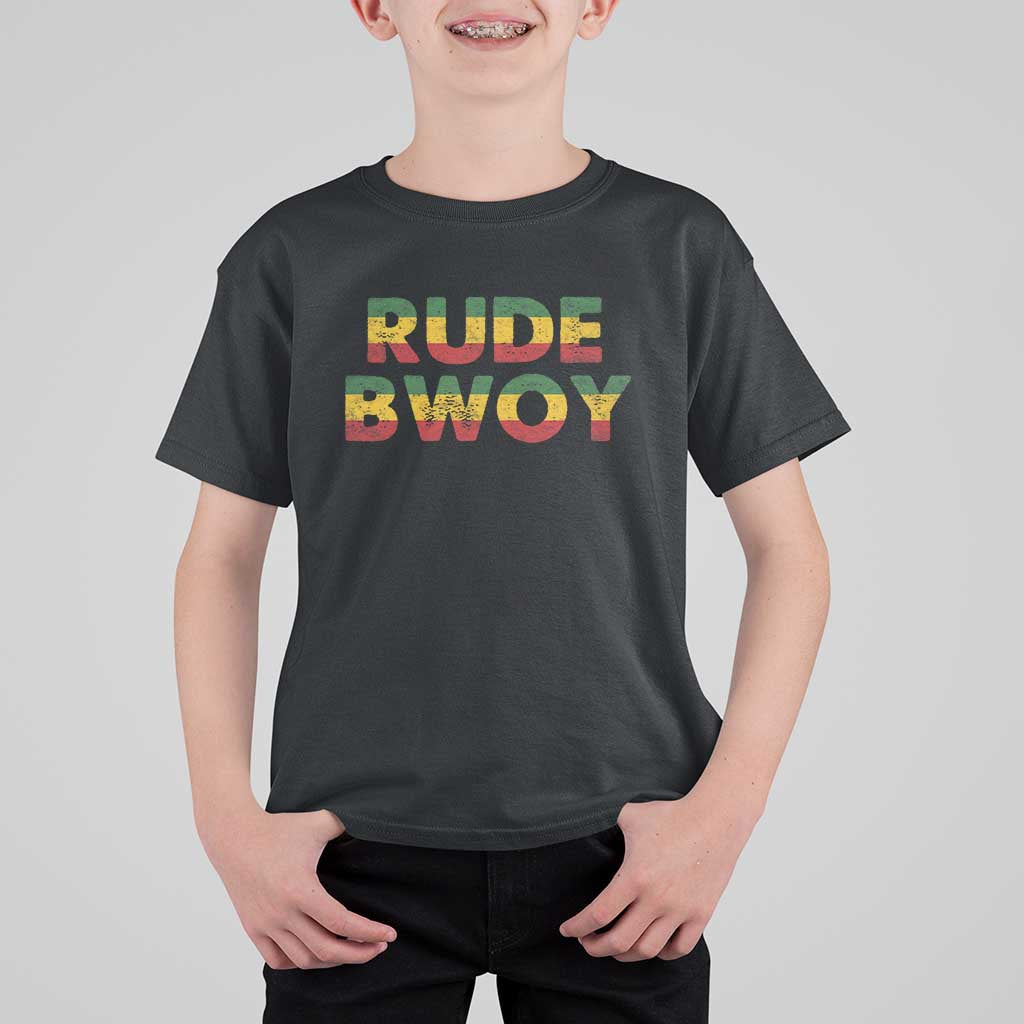 Rude Boy T Shirt For Kid Jamaican Rasta Reggae Roots Gifts Jamaica - Wonder Print Shop
