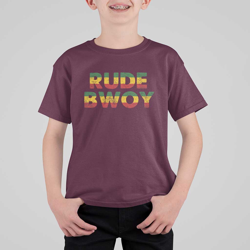 Rude Boy T Shirt For Kid Jamaican Rasta Reggae Roots Gifts Jamaica - Wonder Print Shop