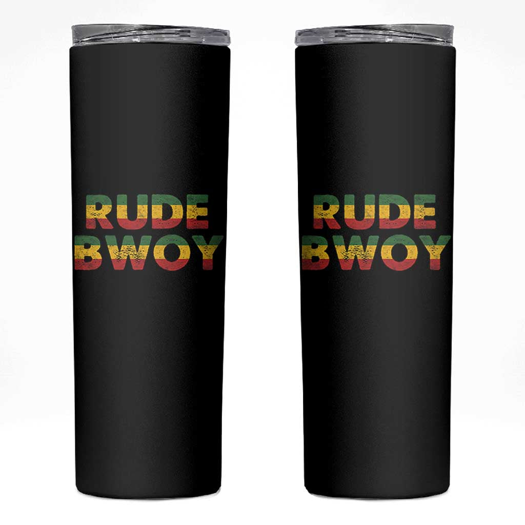 Rude Boy Skinny Tumbler Jamaican Rasta Reggae Roots Gifts Jamaica - Wonder Print Shop