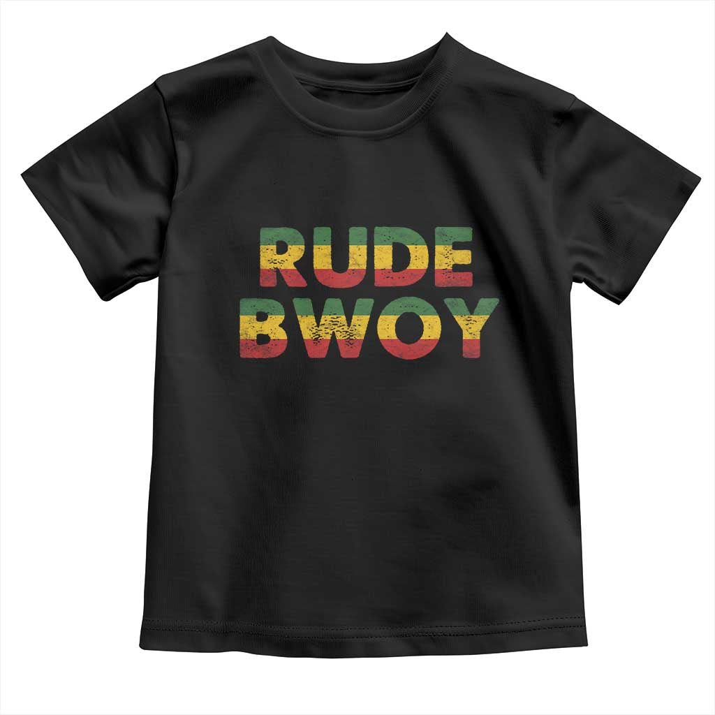 Rude Boy Toddler T Shirt Jamaican Rasta Reggae Roots Gifts Jamaica - Wonder Print Shop