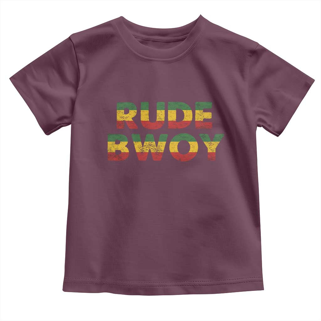 Rude Boy Toddler T Shirt Jamaican Rasta Reggae Roots Gifts Jamaica - Wonder Print Shop