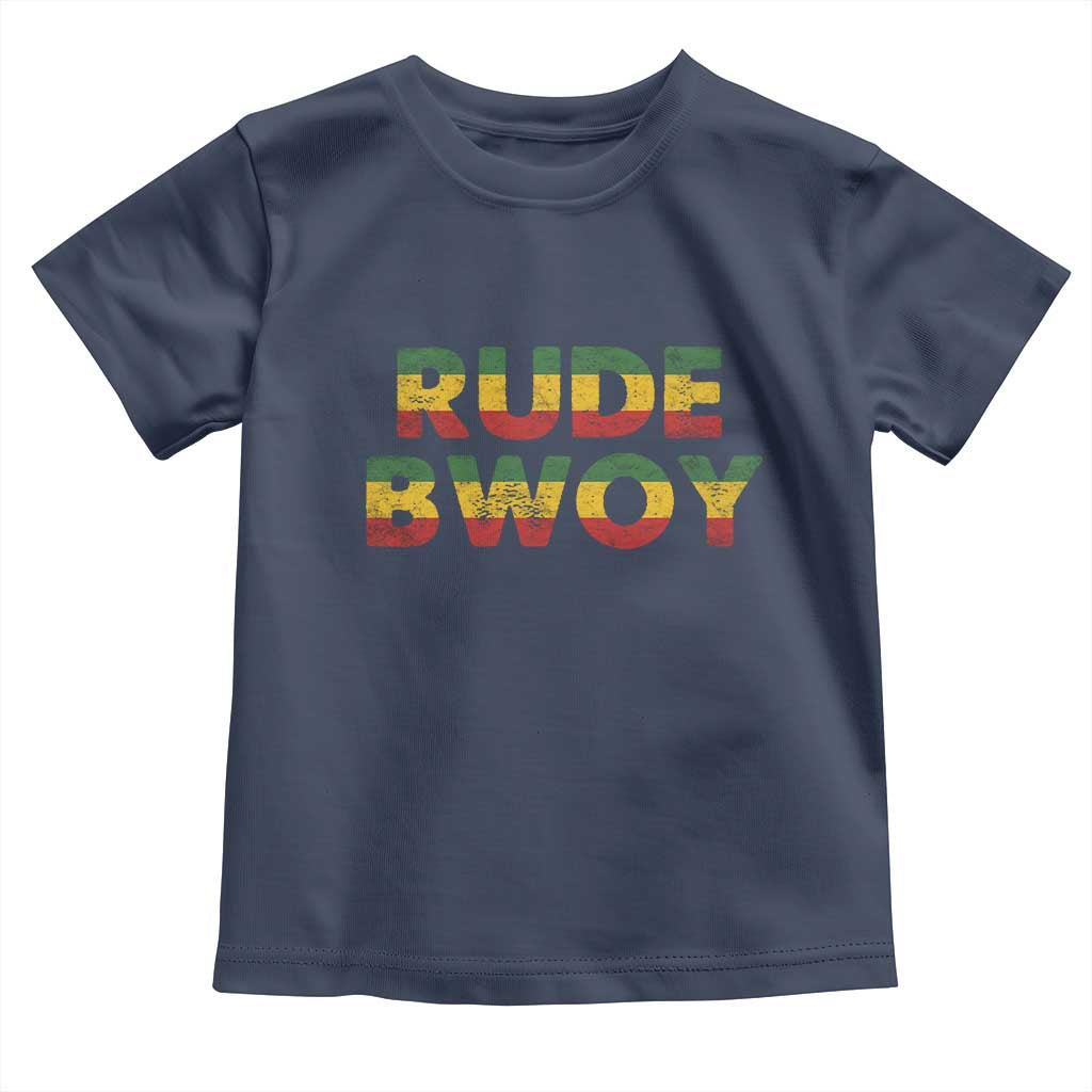 Rude Boy Toddler T Shirt Jamaican Rasta Reggae Roots Gifts Jamaica - Wonder Print Shop