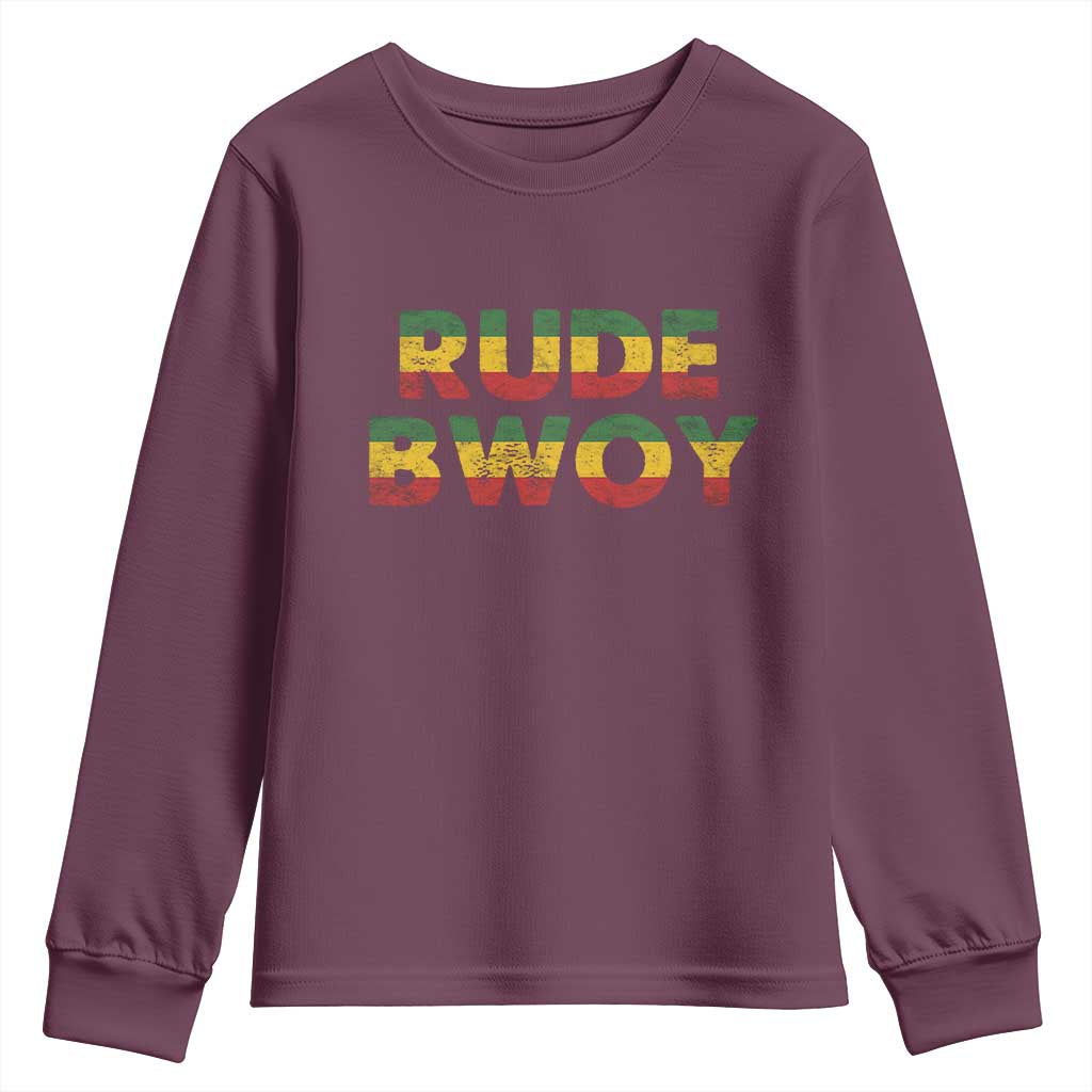 Rude Boy Youth Sweatshirt Jamaican Rasta Reggae Roots Gifts Jamaica - Wonder Print Shop
