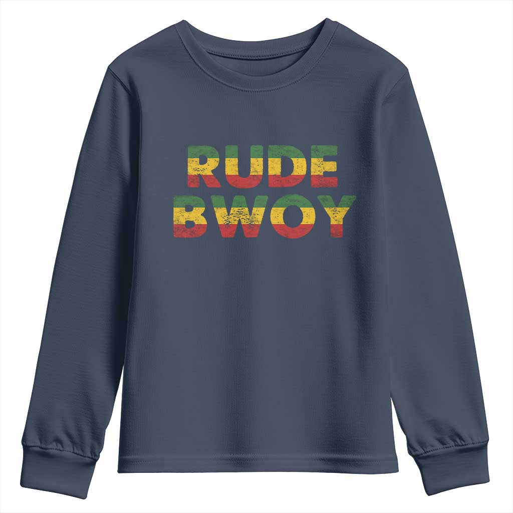 Rude Boy Youth Sweatshirt Jamaican Rasta Reggae Roots Gifts Jamaica - Wonder Print Shop