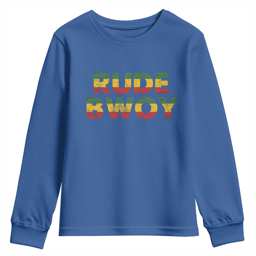 Rude Boy Youth Sweatshirt Jamaican Rasta Reggae Roots Gifts Jamaica - Wonder Print Shop