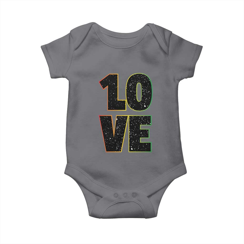 One Love Jamaican Rasta Reggage Music Baby Onesie - Wonder Print Shop