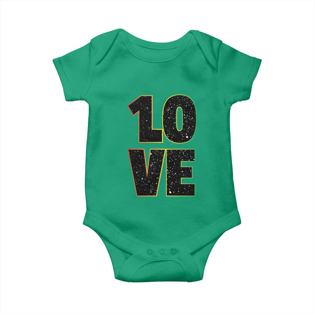 One Love Jamaican Rasta Reggage Music Baby Onesie - Wonder Print Shop