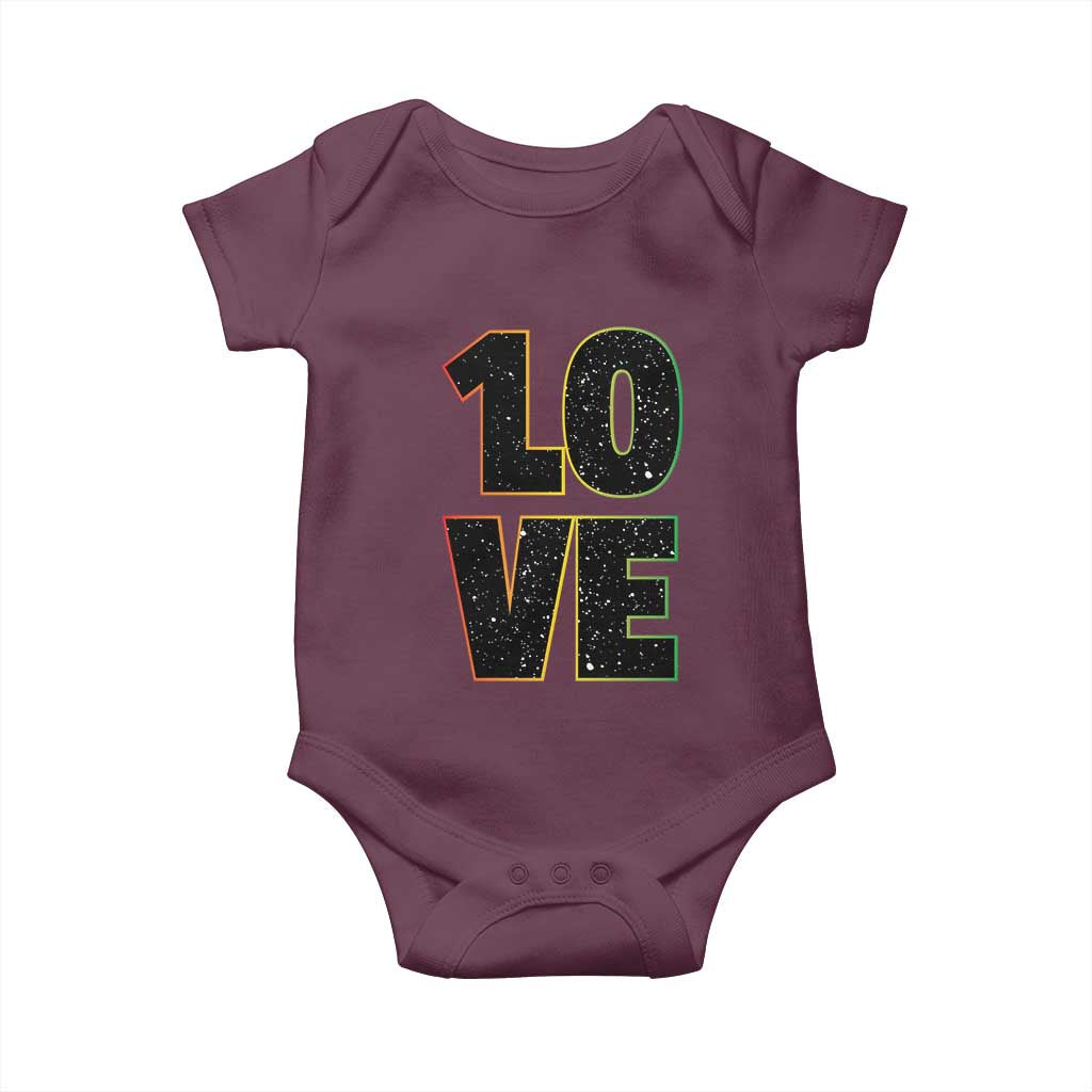 One Love Jamaican Rasta Reggage Music Baby Onesie - Wonder Print Shop