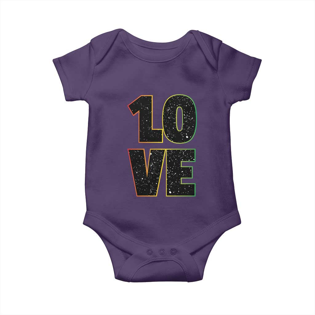 One Love Jamaican Rasta Reggage Music Baby Onesie - Wonder Print Shop