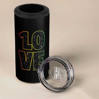 One Love Jamaican Rasta Reggage Music 4 in 1 Can Cooler Tumbler - Wonder Print Shop