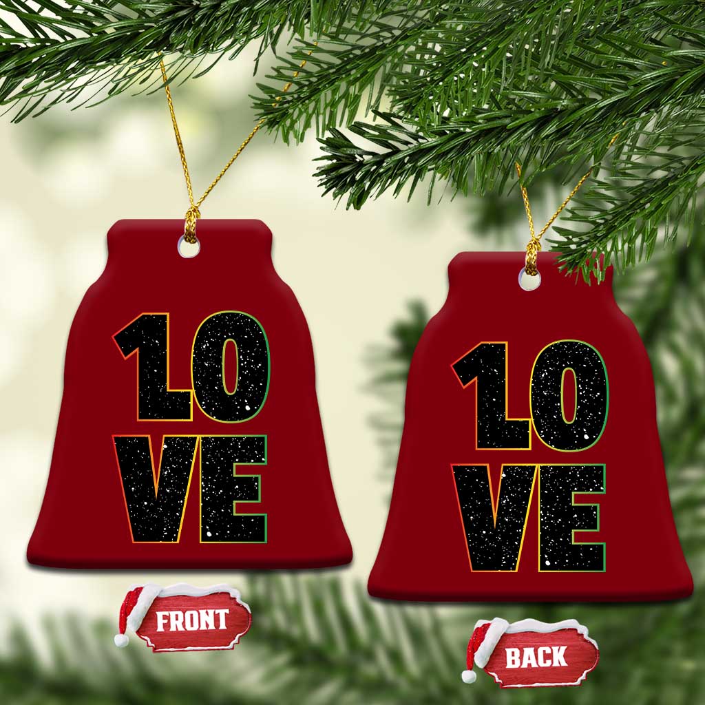 One Love Jamaican Rasta Reggage Music Ceramic Ornament - Wonder Print Shop