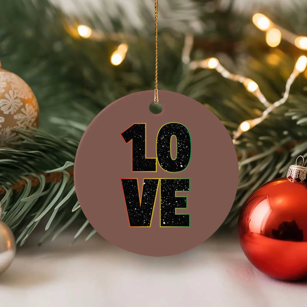 One Love Jamaican Rasta Reggage Music Ceramic Ornament - Wonder Print Shop
