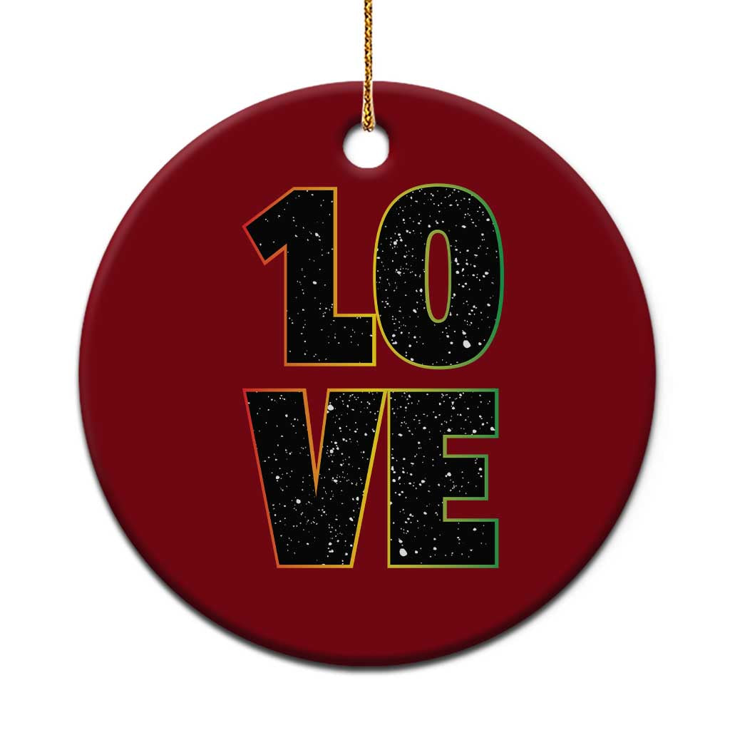 One Love Jamaican Rasta Reggage Music Ceramic Ornament - Wonder Print Shop