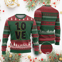 One Love Jamaican Rasta Reggage Music Ugly Christmas Sweater - Wonder Print Shop