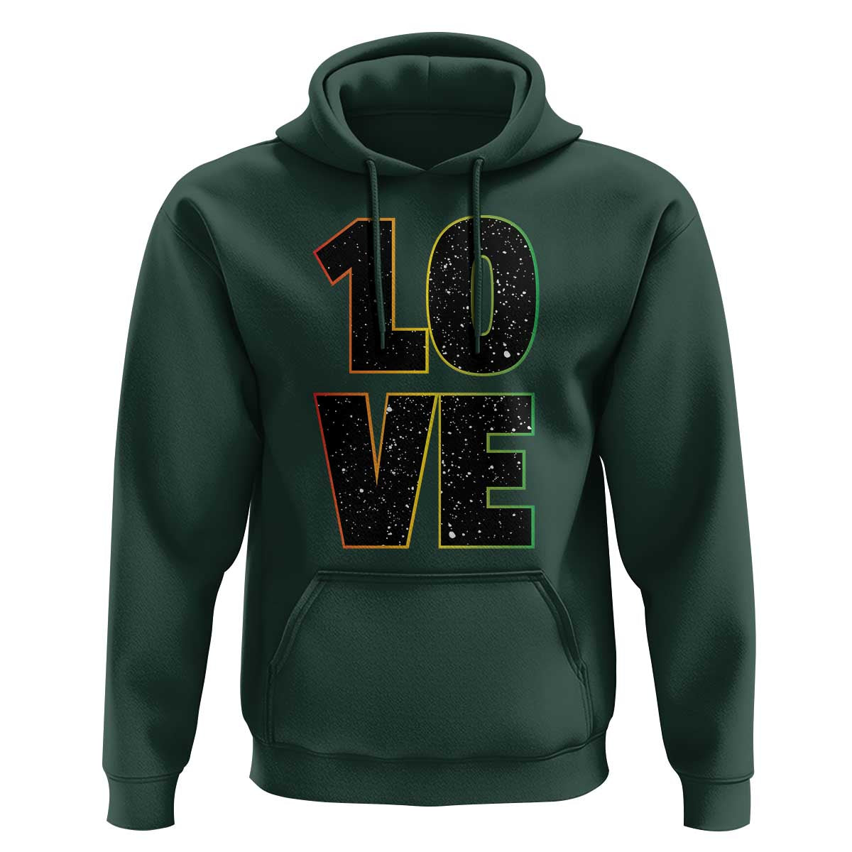 One Love Jamaican Rasta Reggage Music Hoodie - Wonder Print Shop