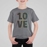 One Love Jamaican Rasta Reggage Music T Shirt For Kid - Wonder Print Shop
