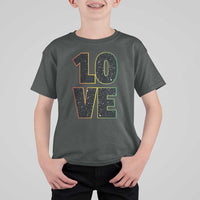 One Love Jamaican Rasta Reggage Music T Shirt For Kid - Wonder Print Shop