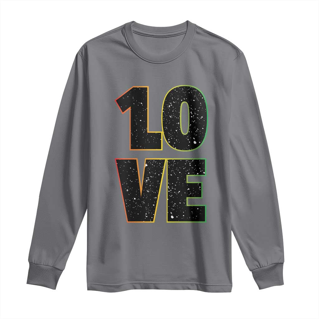One Love Jamaican Rasta Reggage Music Long Sleeve Shirt - Wonder Print Shop