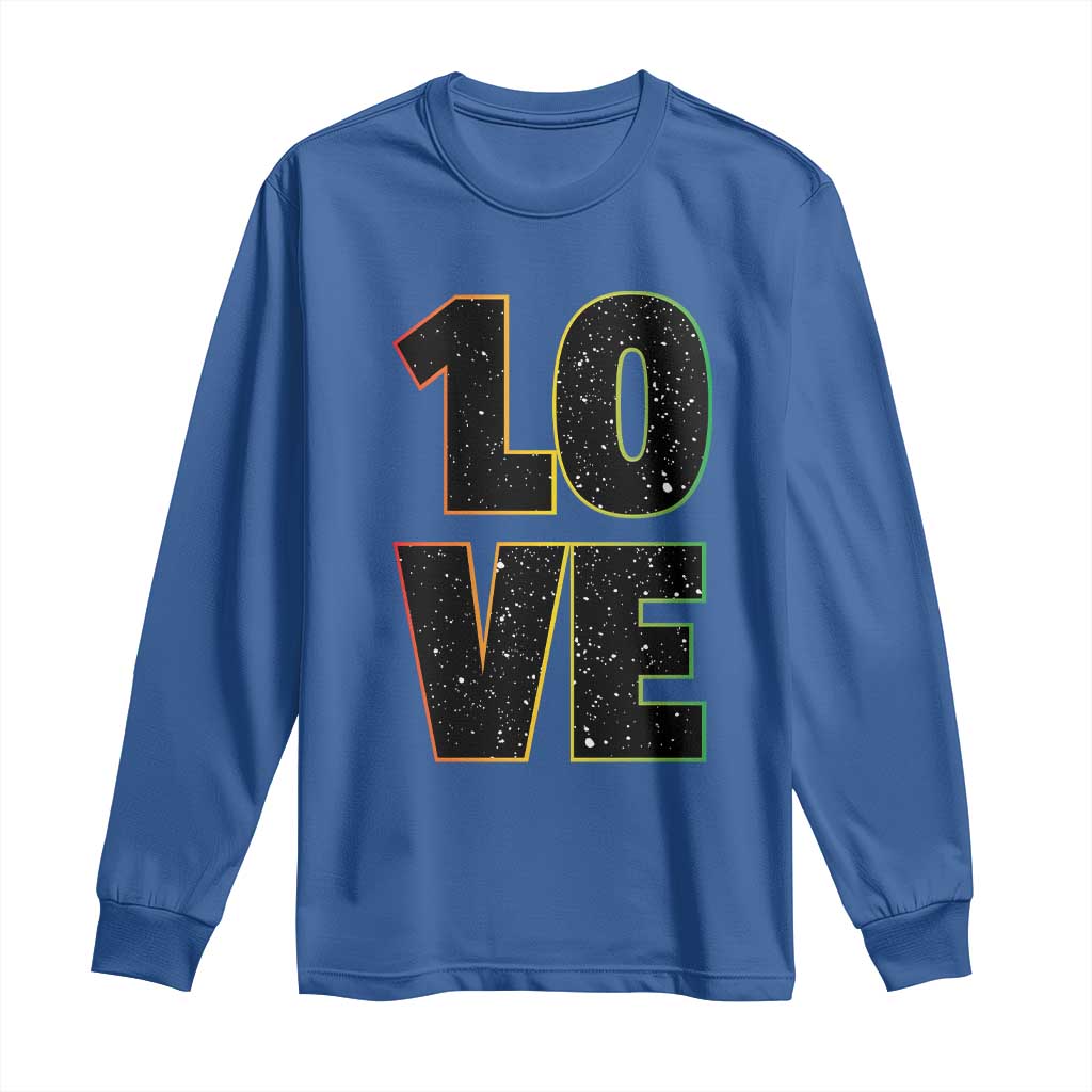 One Love Jamaican Rasta Reggage Music Long Sleeve Shirt - Wonder Print Shop