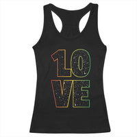 One Love Jamaican Rasta Reggage Music Racerback Tank Top - Wonder Print Shop